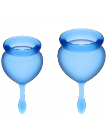 SATISFYER - FEEL GOOD MENSTRUAL CUP DUNKELBLAU 15 20 ML