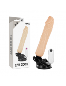 BASECOCK - REALISTISCHER NATÜRLICHER FERNBEDIENUNGSVIBRATOR 20 CM -O- 4 CM