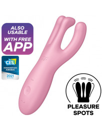 SATISFYER - THREESOME 4 VIBRATORAPP ROSA