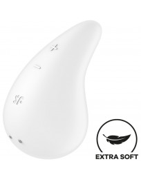 SATISFYER - DEW DROP VIBRATOR AUFLEGEN WEISS