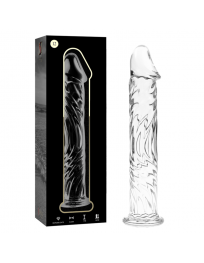 NEBULA SERIES BY IBIZA - MODELL 12 DILDO BOROSILIKATGLAS KLAR 17 CM -O- 3.5 CM