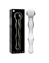 NEBULA SERIES BY IBIZA - MODELL 13 DILDO BOROSILIKATGLAS KLAR 18 CM -O- 3.5 CM