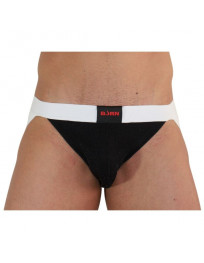 BURN - 004 JOCK GLÄNZEND SCHWARZ - WEISS S