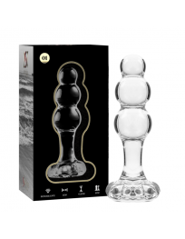 NEBULA SERIES BY IBIZA - MODELL 1 STECKER BOROSILIKATGLAS TRANSPARENT 10.5 CM -O- 3 CM
