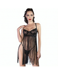 CHILIROSE - CR 4496 BABYDOLL SCHWARZ S-M