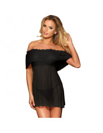 SUBBLIME - DRESSES KURZES KLEID THONG BLACK S - M.