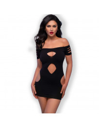 CHILIROSE - CR 4671 KLEID SCHWARZ S-M