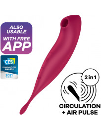 SATISFYER - TWIRLING PRO AIR PULSE STIMULATOR and VIBRATOR APP ROT
