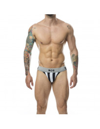 MOB - CLASSIC STRIPE WEISSER JOCK GRÖSSE L
