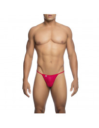 MOB - ROTER MIKROFASER-V-STRING GRÖSSE L-XL