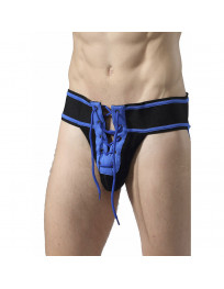 MOB - FETISCH JOCKSTRAP FOOTBALL BLAU GRÖSSE L