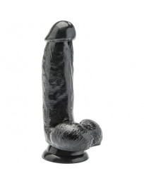 GET REAL - DILDO 12 CM MIT KUGELN SCHWARZ