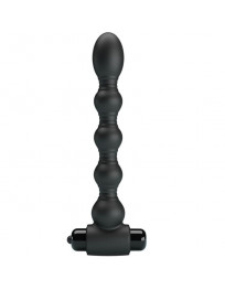 PRETTY LOVE - LYNN SILIKON ANAL PLUG 10 VIBRATIONEN SCHWARZ