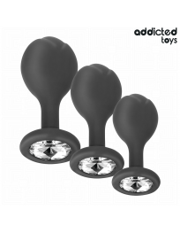 ADDICTED TOYS - 3ER-SET ANALPLUG MIT JUWEL