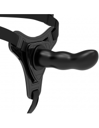 FETISH SUBMISSIVE HARNESS - SCHWARZER SILIKON-G-SPOT 16 CM