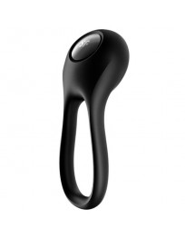 SATISFYER - MAJESTIC DUO RING VIBRATOR SCHWARZ