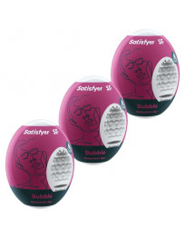 SATISFYER - 3 MASTURBATOR EIER BUBBLE
