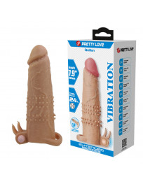 PRETTY LOVE - QUILLON PENISHÜLLE MIT KLITORISSTIMULATOR UND VIBRATION