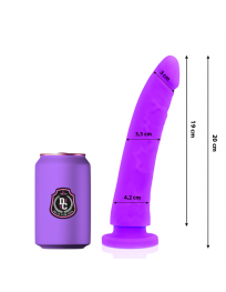 DELTA CLUB - TOYS LILA DILDO MEDIZINISCHES SILIKON 20 CM -O- 4 CM
