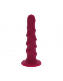GET REAL - RIBBED DONG 12 CM ROT