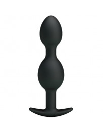 PRETTY LOVE - SILIKON ANALKUGELN 12.5 CM SCHWARZ