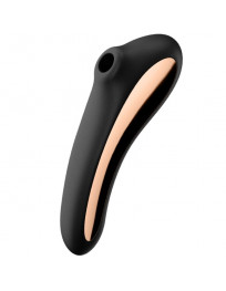 SATISFYER - DUAL KISS AIR PULSE VIBRATOR SCHWARZ