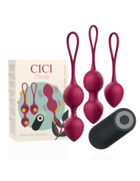 CICI BEAUTY - PREMIUM SILIKON 3 VIBRIERENDE KEGELPERLEN FERNBEDIENUNG