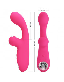 PRETTY LOVE - SKYLAR STIMULATOR VIBRATOR ROSA
