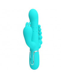 PRETTY LOVE - CAMMY 4 IN 1 MULTIFUNKTIONS-DREIFACHER RABBIT-VIBRATOR BLAU