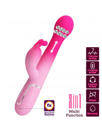 PRETTY LOVE - DEJON 3 IN 1 MULTIFUNKTIONS-RABBIT-VIBRATOR ROSA