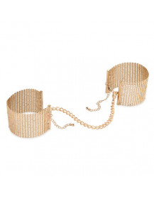 BIJOUX - DÉSIR MÉTALLIQUE GOLDENE HANDSCHELLEN AUS METALLGEWEBE