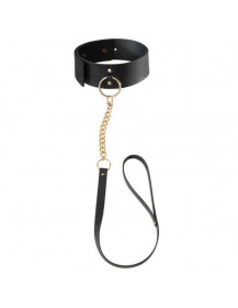 BIJOUX INDISCRETS MAZE - SCHWARZE HALSKETTE MIT RIEMEN