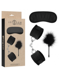 INTENSE - FETISH EROTIKSPIELSET 2 MIT HANDSCHELLEN, BLINDMASKE UND KITZEL