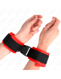 KINK - NYLON BIND KLETT-HANDFESSELN SCHWARZ MODELL 1 VERSTELLBAR 25-35 CM X 6 CM