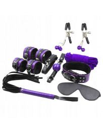 SECRETPLAY - BDSM SET 8PCS PURBLE - BLACK.