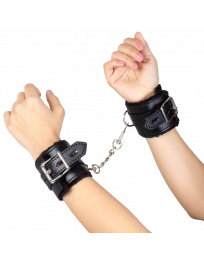 SECRETPLAY - SCHWARZE BONDAGE-HANDSCHELLEN BDSM-KOLLEKTION