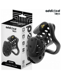 ADDICTED TOYS LOCKED - ANGEKETTETER HOHLPENISKÄFIG 10,5 CM