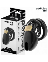 ADDICTED TOYS LOCKED - OBSIDIAN HOLD PENISKÄFIG GRÖSSE S