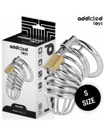 ADDICTED TOYS LOCKED - IRON CELL METALL-PENISKÄFIG 4 CM GRÖSSE S
