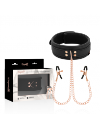 COQUETTE CHIC DESIRE - FANTASY-NIPPELKLEMMEN-HALSKETTE MIT NEOPRENFUTTER