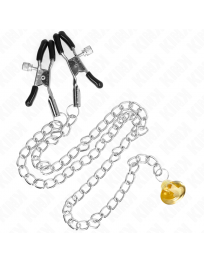 KINK - KETTE NIPPELKLEMMEN MIT HORNANHÄNGER 30 CM