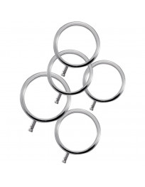ELECTRASTIM - ELECTRARINGS METALL-PENISRINGE 5ER-PACK