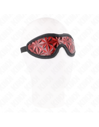 KINK - ROTES STIRNBAND MIT RAUTENMUSTER 20,5 x 6 CM