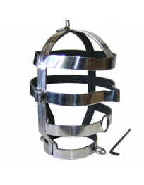 METAL HARD - MASKE MIT STAHLHALSKETTE