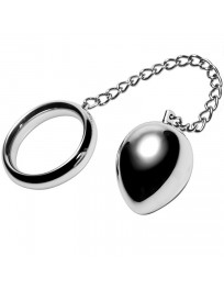 METAL HARD - COCKRING 40MM KETTE MIT METALLKUGEL