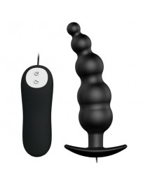 PRETTY LOVE - ANALPLUG AUS SILIKON EXTRA STIMULATION UND 12 VIBRATIONSMODI SCHWARZ