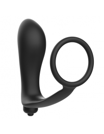 ADDICTED TOYS - VIBRATORISCHER ANALPLUG MIT PENISRING
