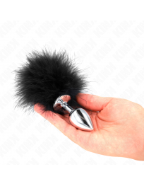 KINK - EDELSTAHL ANAL PLUG 11 x 7 CM MIT FEDER 11 CM