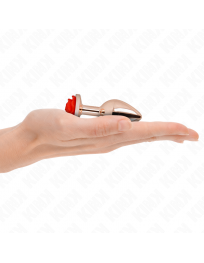 KINK - ROSA GOLDENER ANALSTECKER MIT ROTER ROSE S