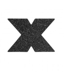 BIJOUX - INDISCRETS FLASH CROSS SCHWARZE NIPPELKAPPEN
